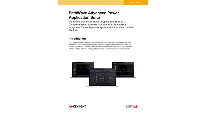 PathWave Advanced Power Application Suite